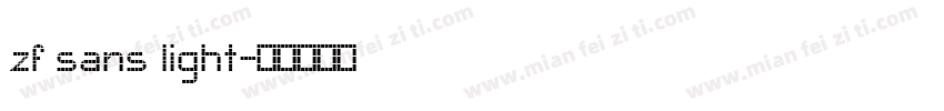 zf sans light字体转换